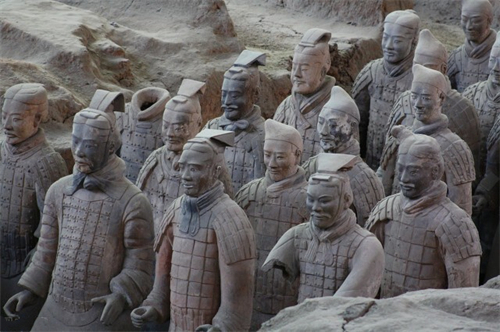 秦陵兵马俑图片