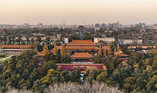 北京景山公园优美风景